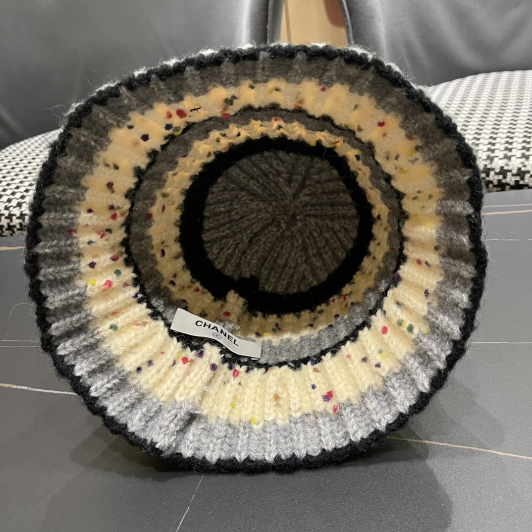 CHANEL香奈儿 2024秋冬新款针织渔夫帽大牌同款针织毛线帽出街超好搭配！