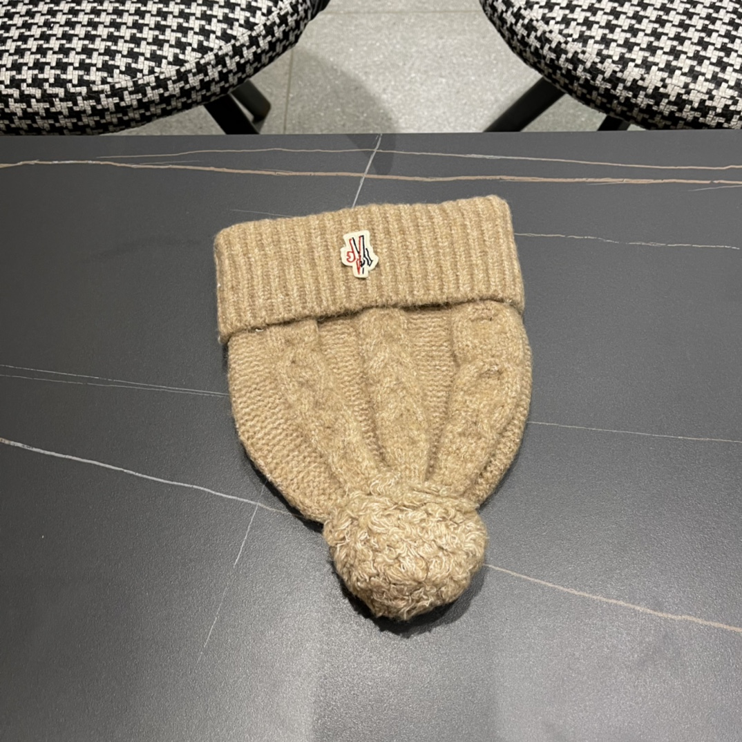   Moncler/蒙口秋冬款风格秋冬新款保暖羊毛帽毛线帽冷帽帽子