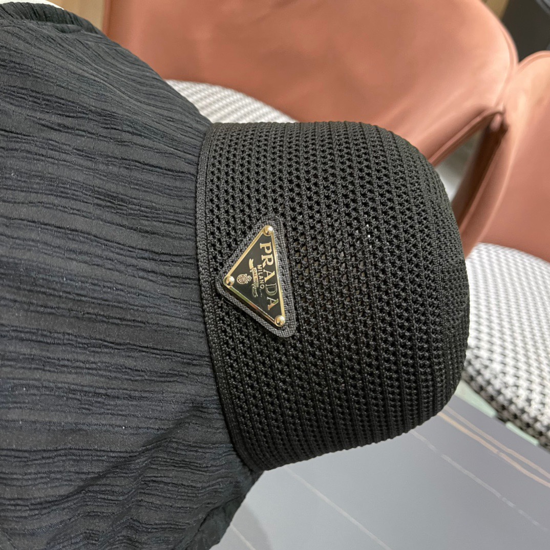  【PRADA普拉达】2024春夏款大沿蝴蝶结遮阳渔夫帽🌈更有质感的一款