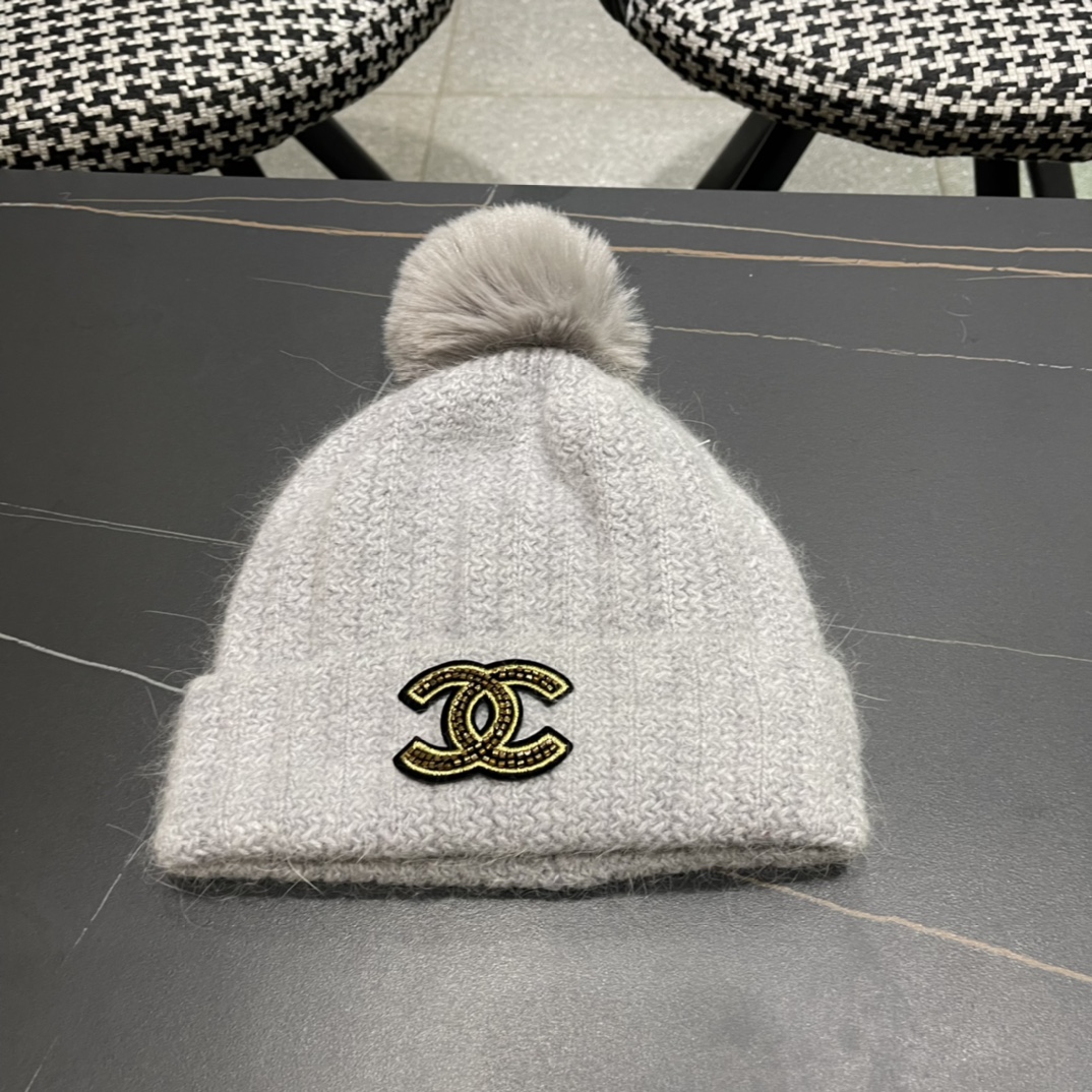 NO:214318,CHANEL Chanel autumn and winter new wool knitted wool ball cap hat fisherman hat baseball cap knit hat, hat, chanel, chanel, espadrilles, hats19860909CHANEL香奈儿 秋冬新款羊毛针织毛线带球帽帽子渔夫帽棒球帽针织帽,帽子,chanel,chanel,espadrilles,hats,hat