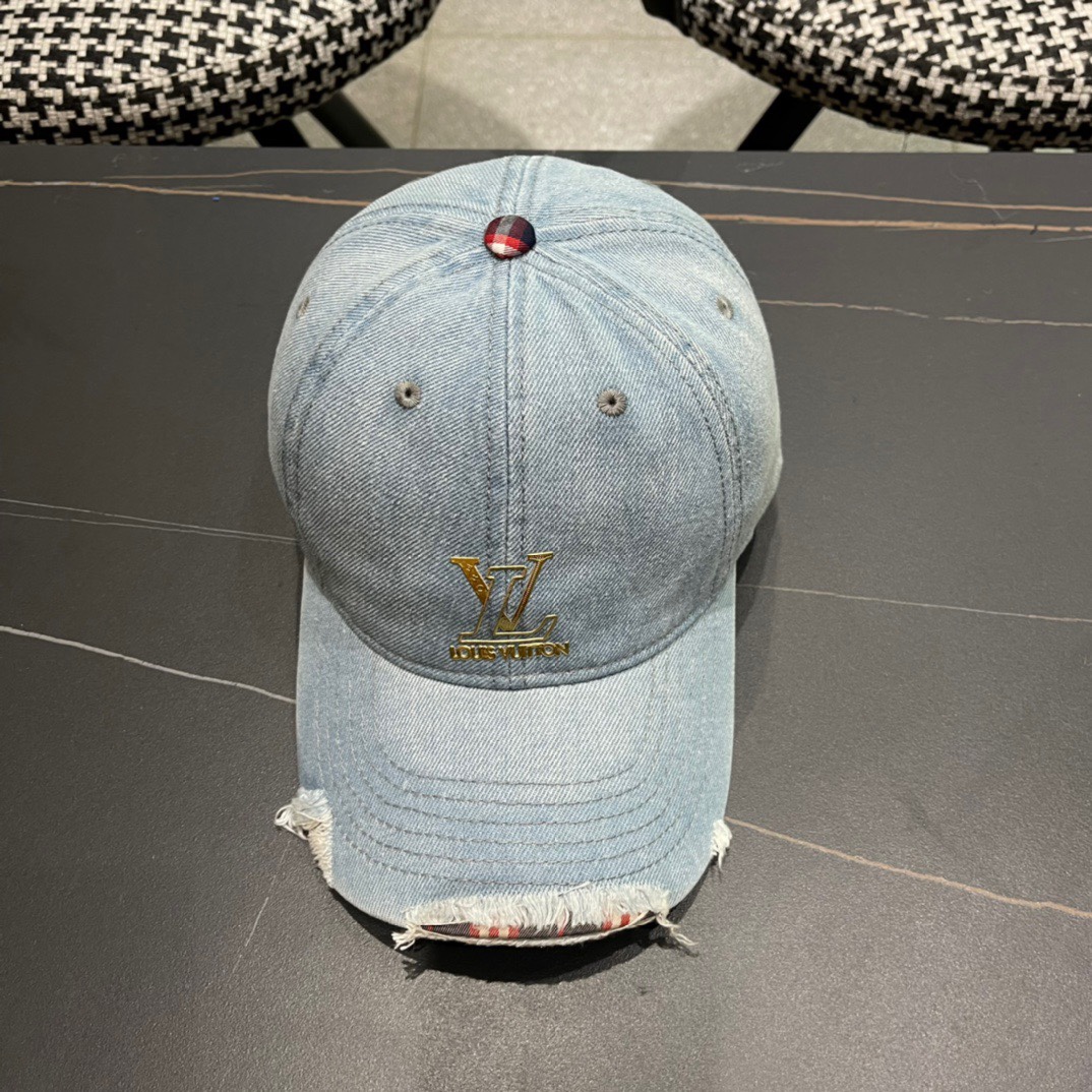  路易威登LouisVuitton2024新款牛仔棒球帽🧢  
LV棒球帽，简约大气，男女通用
