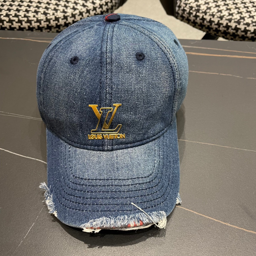  路易威登LouisVuitton2024新款牛仔棒球帽🧢  
LV棒球帽，简约大气，男女通用