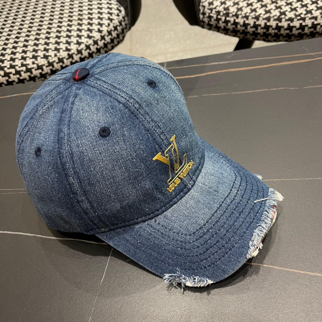  路易威登LouisVuitton2024新款牛仔棒球帽🧢  
LV棒球帽，简约大气，男女通用