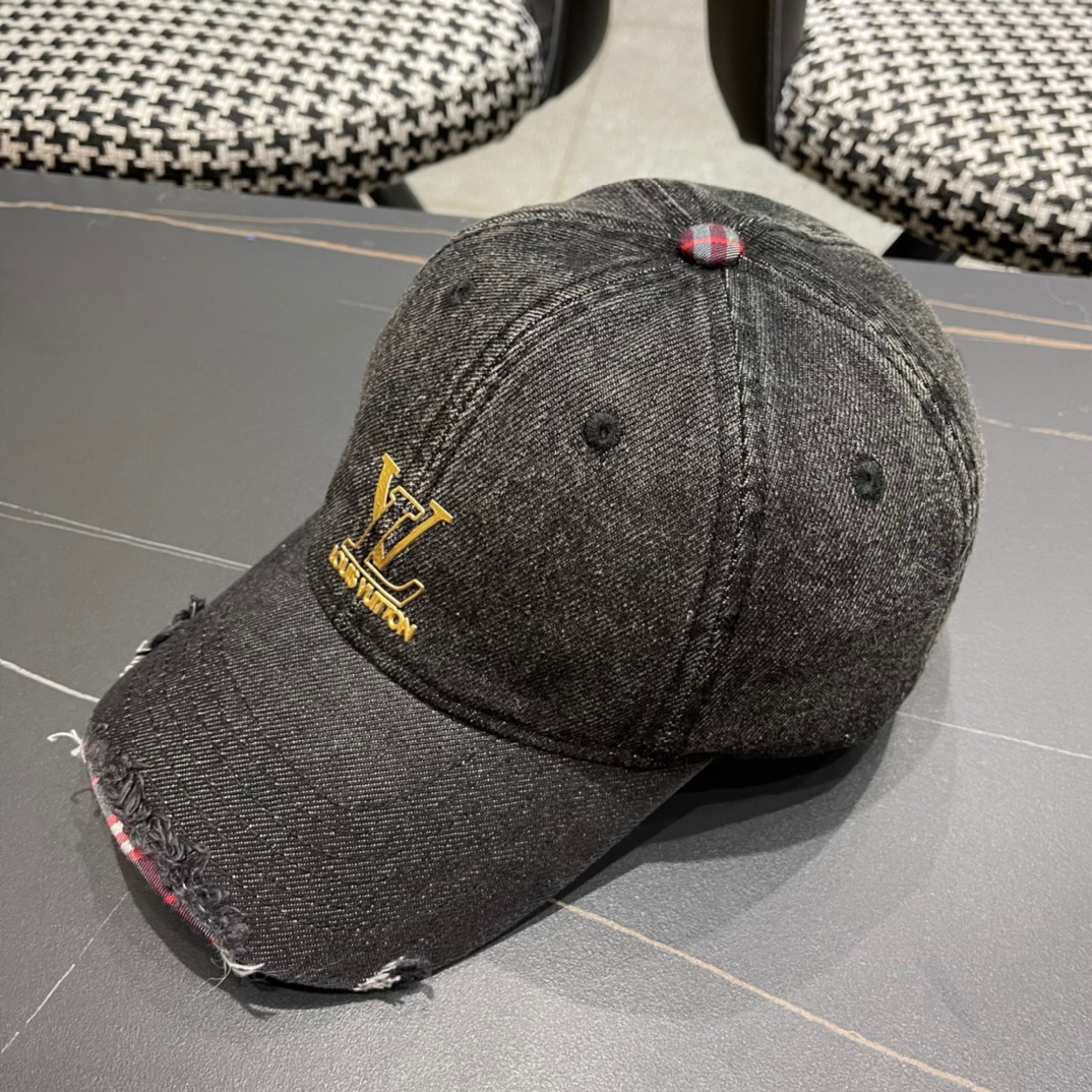  路易威登LouisVuitton2024新款牛仔棒球帽🧢  
LV棒球帽，简约大气，男女通用