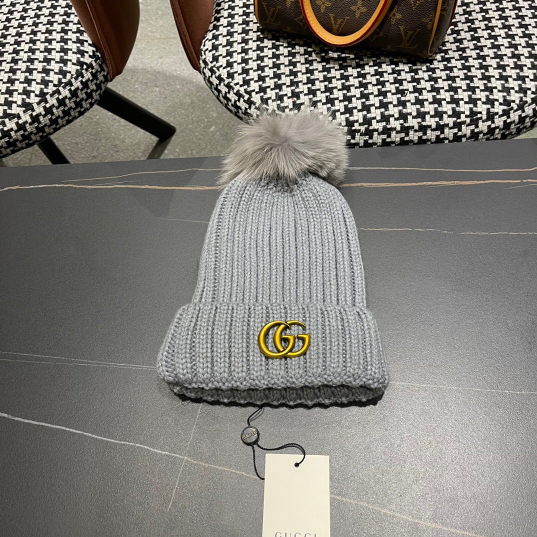 NO:214502,GUCCI Gucci Fashion French wool fox wool ball wool ball hat women winter warm knitted hat trendy striped wool hat fisherman hat baseball hat knitted hat, hat, gucci, espadrilles, hats19860909GUCCI古奇 时尚法式羊毛狐狸毛球毛球帽子女冬季保暖针织帽潮条纹毛线帽帽子渔夫帽棒球帽针织帽,帽子,gucci,espadrilles,hats,hat