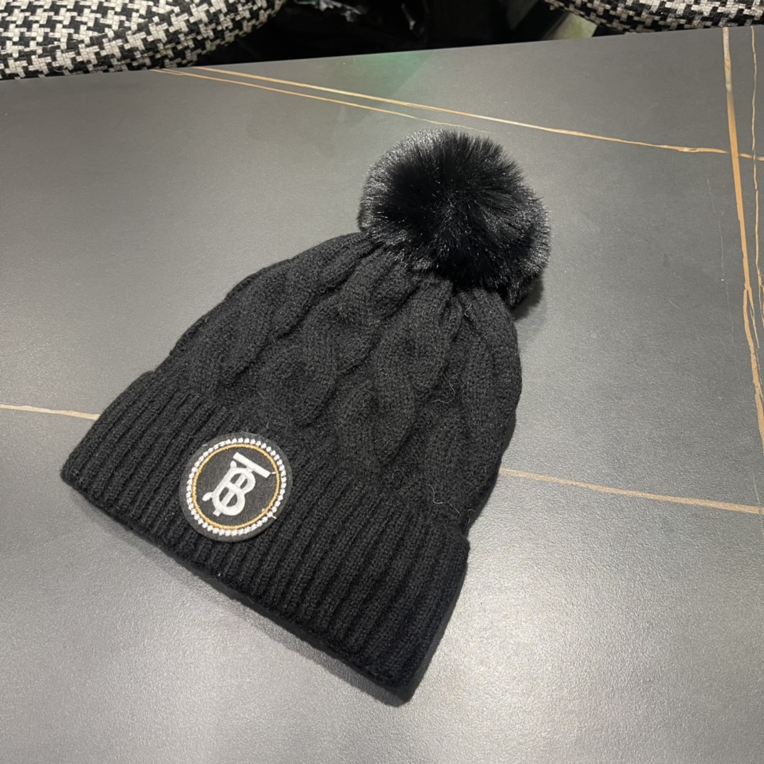 【BURBERRY巴宝莉】2024秋冬新款针织毛线帽，男女款大牌设计～秋冬穿搭必备