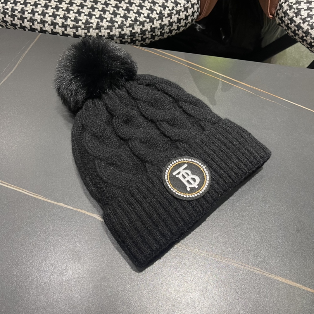 【BURBERRY巴宝莉】2024秋冬新款针织毛线帽，男女款大牌设计～秋冬穿搭必备