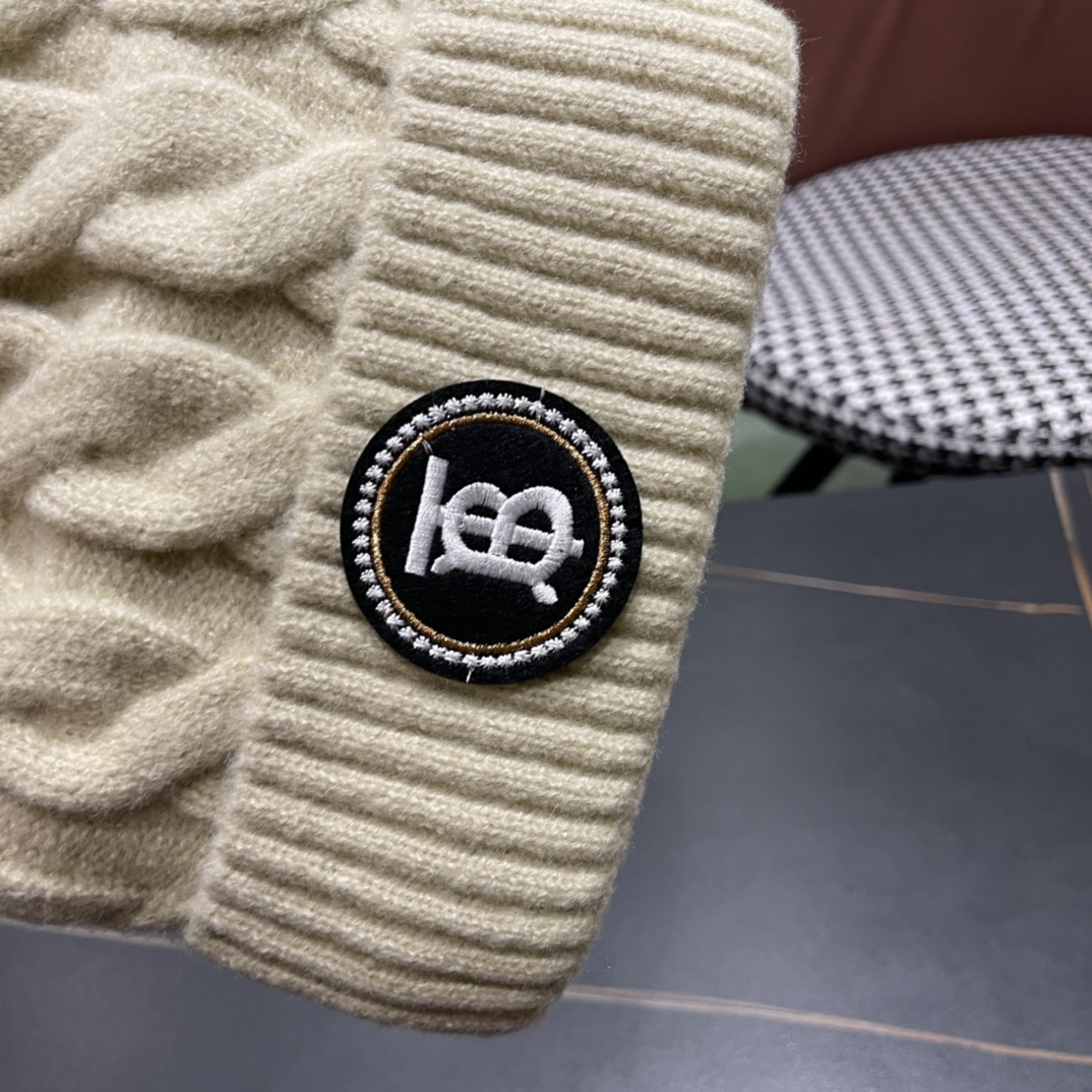 【BURBERRY巴宝莉】2024秋冬新款针织毛线帽，男女款大牌设计～秋冬穿搭必备