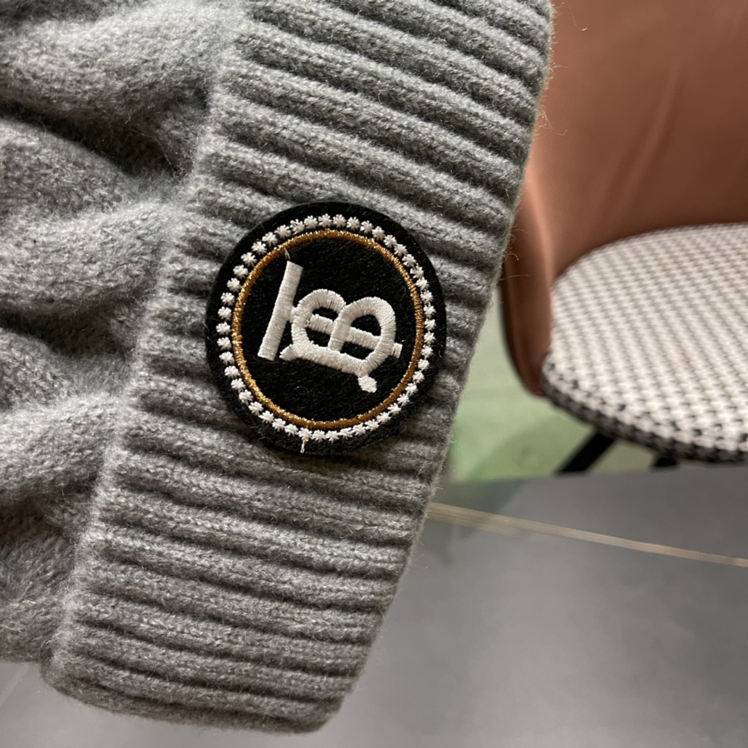 【BURBERRY巴宝莉】2024秋冬新款针织毛线帽，男女款大牌设计～秋冬穿搭必备