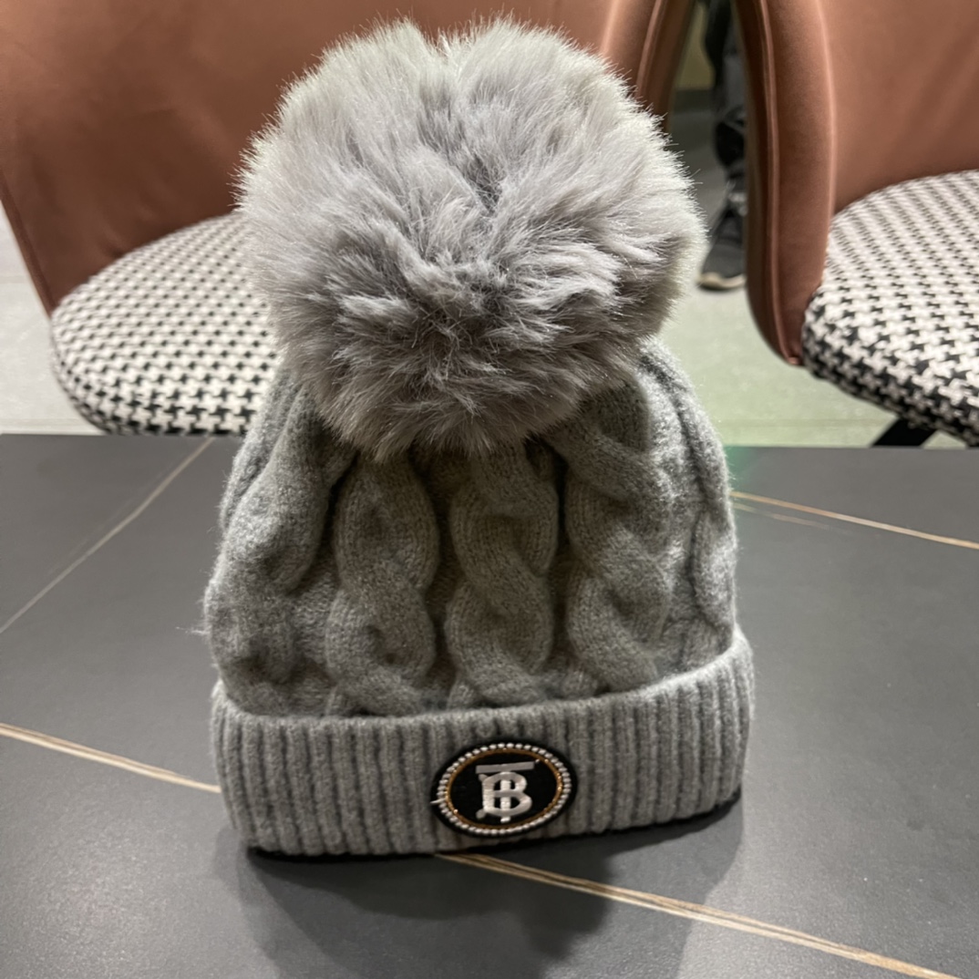 【BURBERRY巴宝莉】2024秋冬新款针织毛线帽，男女款大牌设计～秋冬穿搭必备