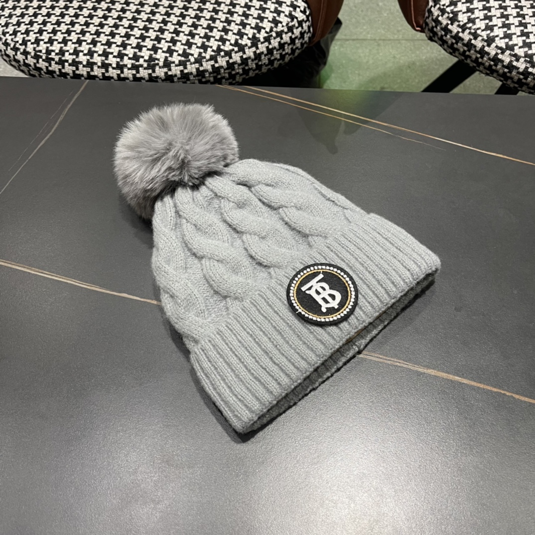 【BURBERRY巴宝莉】2024秋冬新款针织毛线帽，男女款大牌设计～秋冬穿搭必备