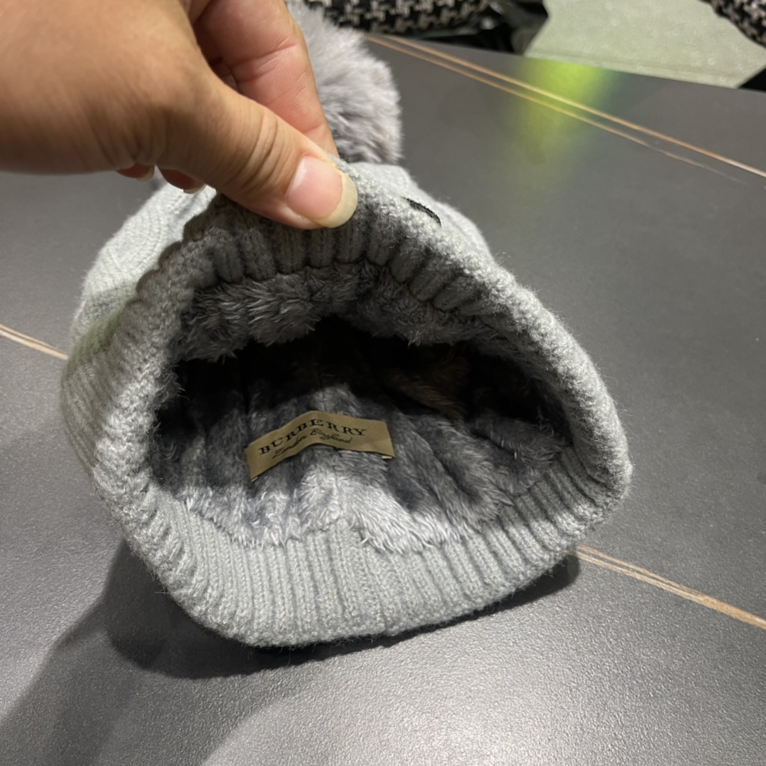 【BURBERRY巴宝莉】2024秋冬新款针织毛线帽，男女款大牌设计～秋冬穿搭必备