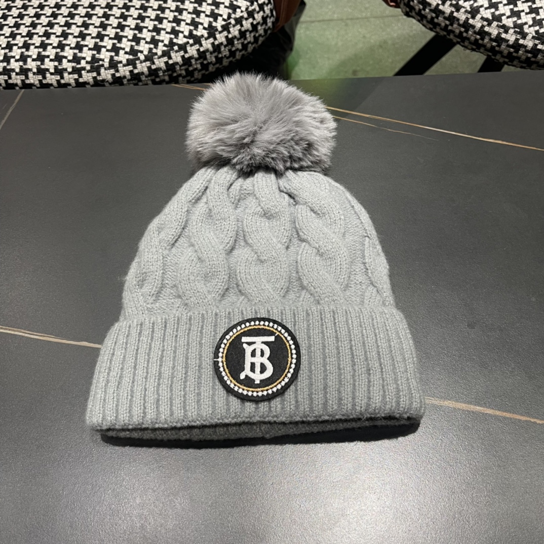 【BURBERRY巴宝莉】2024秋冬新款针织毛线帽，男女款大牌设计～秋冬穿搭必备