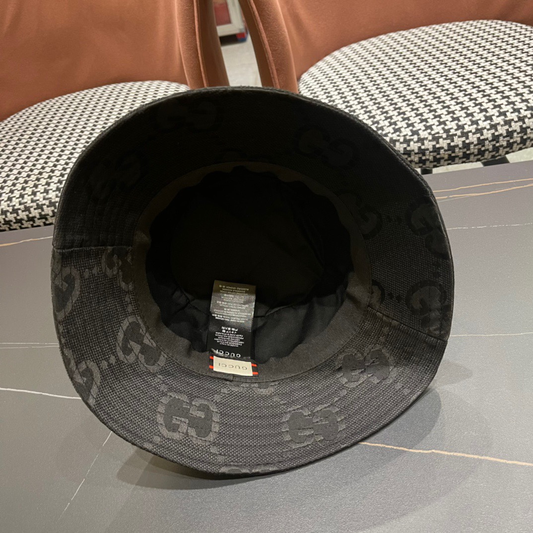 原单品质GUCCI古奇渔夫帽👒火爆来袭 工艺非常精美 高档大气上档次！方便携带！跑量！