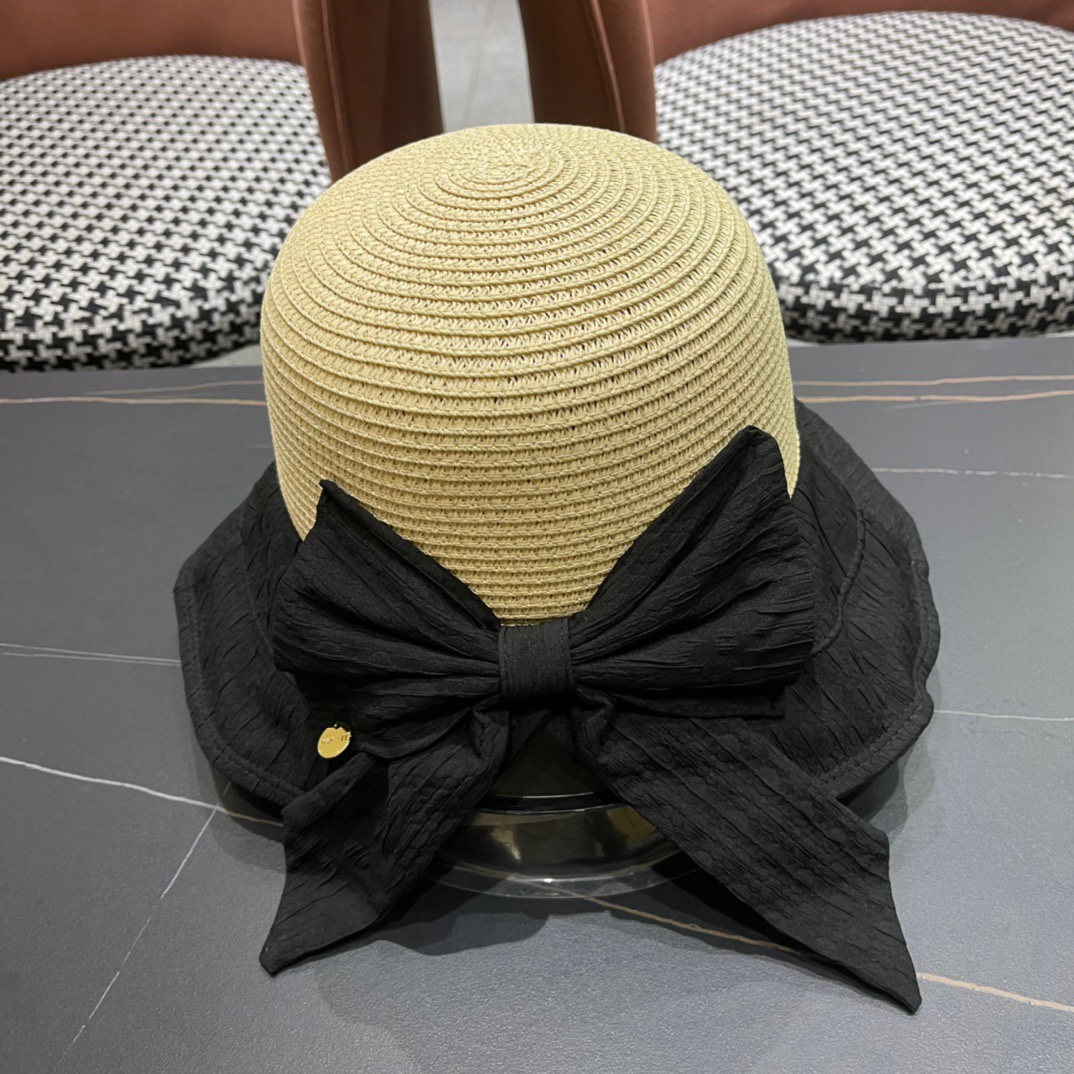  PRADA普拉达春夏2024新款显渔夫帽夏天遮阳防晒盆帽