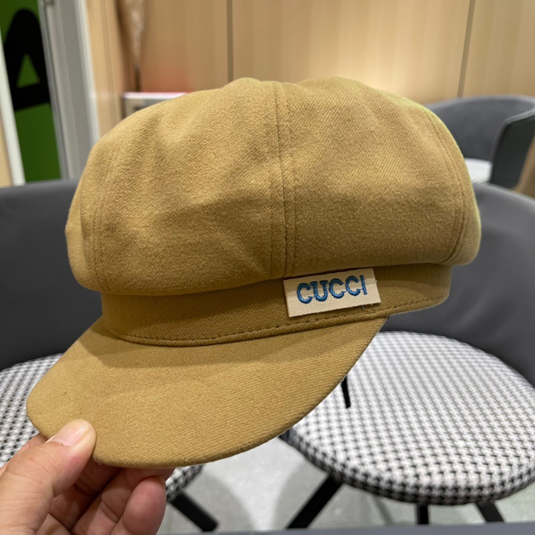  Gucci古奇秋冬新款牛仔贝雷帽鸭舌帽，帽型超级好看，出街旅游必备