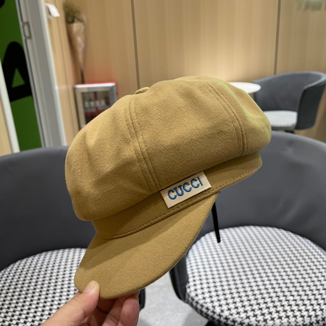  Gucci古奇秋冬新款牛仔贝雷帽鸭舌帽，帽型超级好看，出街旅游必备