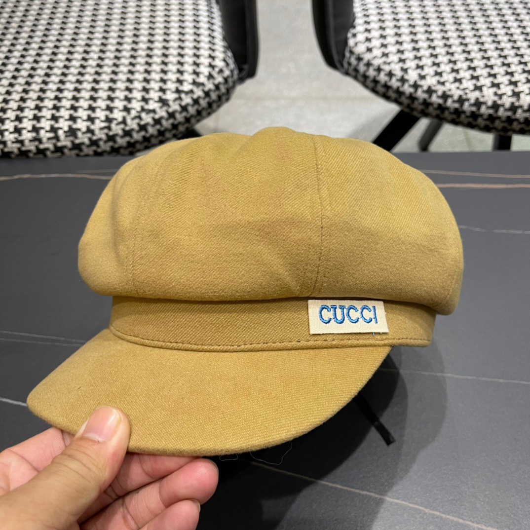  Gucci古奇秋冬新款牛仔贝雷帽鸭舌帽，帽型超级好看，出街旅游必备