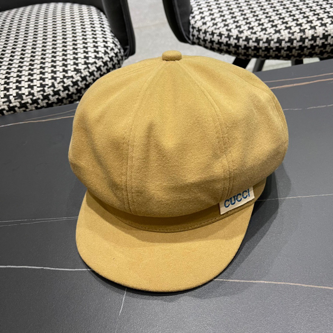  Gucci古奇秋冬新款牛仔贝雷帽鸭舌帽，帽型超级好看，出街旅游必备