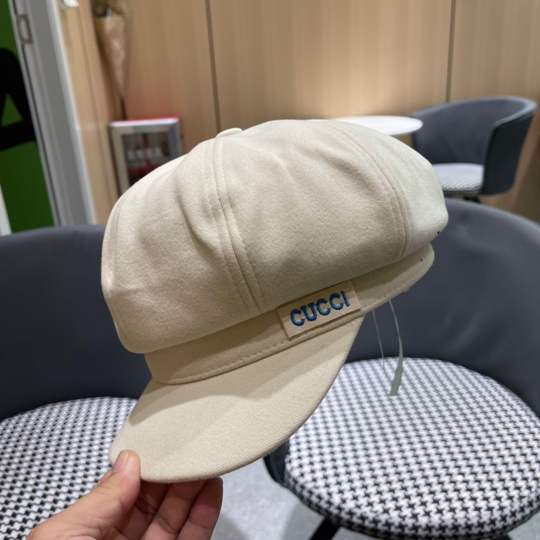  Gucci古奇秋冬新款牛仔贝雷帽鸭舌帽，帽型超级好看，出街旅游必备
