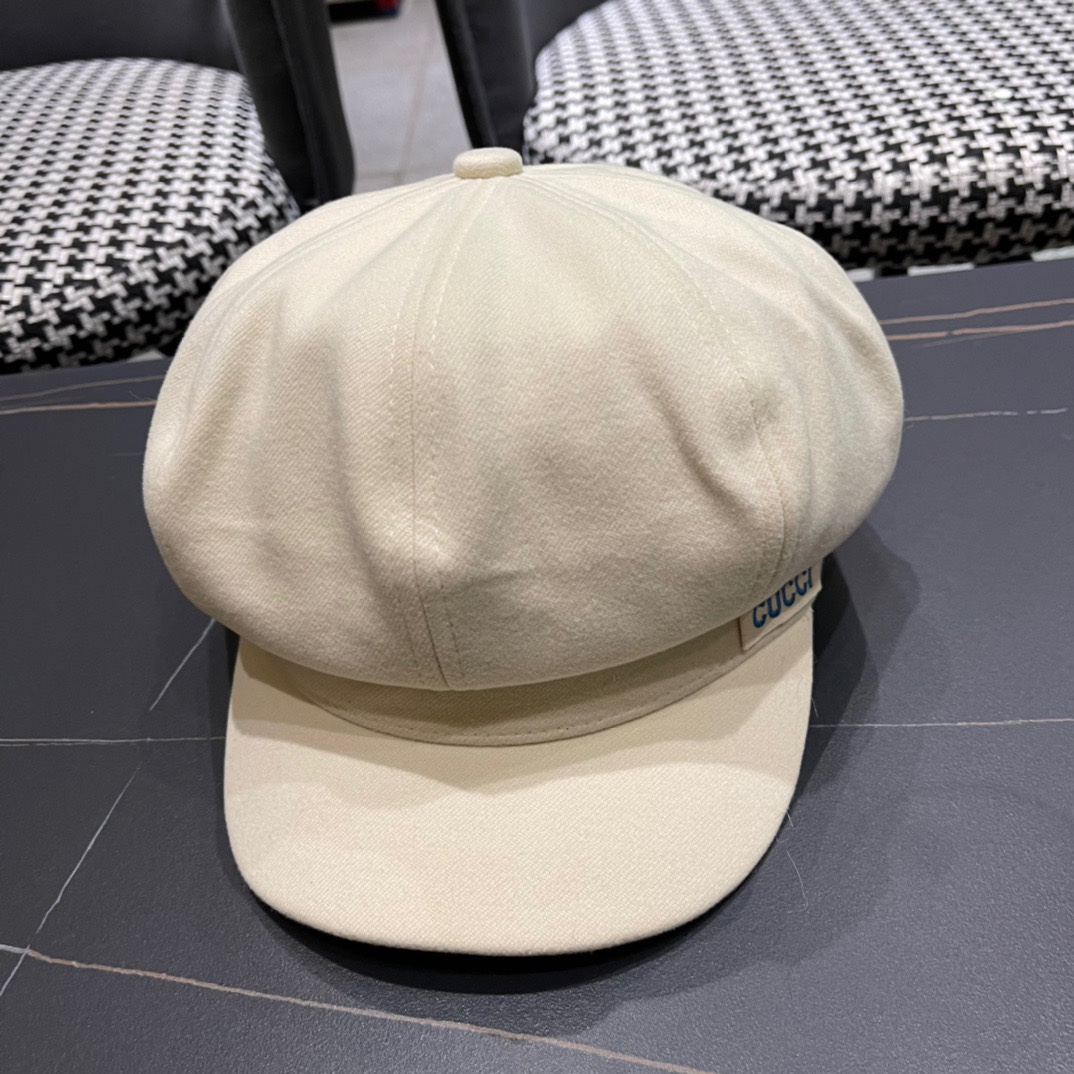  Gucci古奇秋冬新款牛仔贝雷帽鸭舌帽，帽型超级好看，出街旅游必备