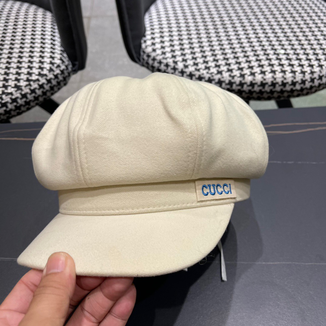  Gucci古奇秋冬新款牛仔贝雷帽鸭舌帽，帽型超级好看，出街旅游必备