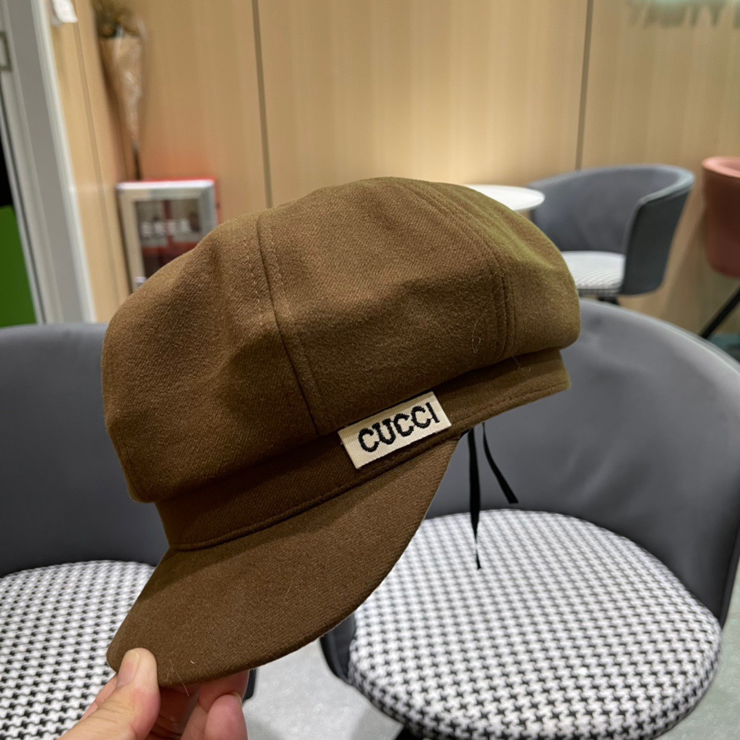  Gucci古奇秋冬新款牛仔贝雷帽鸭舌帽，帽型超级好看，出街旅游必备