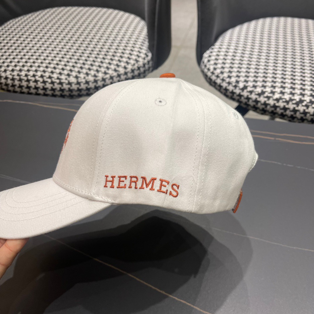 配盒子布袋HERMÈS爱马仕原单棒球帽经典H正品开模订制原版透气帆布面料原厂精钢调节扣做工细致时尚帅气质