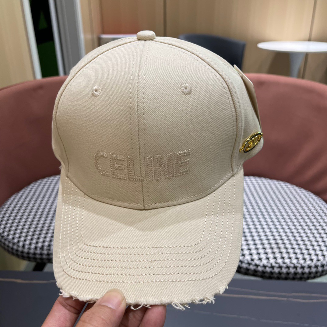 CELINE赛琳2024新款简约棒球帽专柜同步出货大牌款超好搭配赶紧入手！