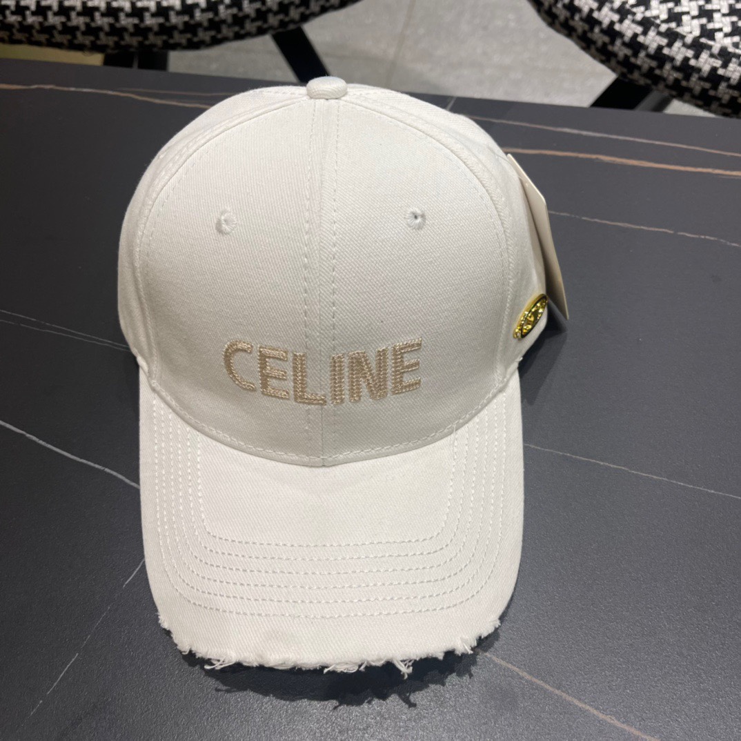 CELINE赛琳2024新款简约棒球帽专柜同步出货大牌款超好搭配赶紧入手！