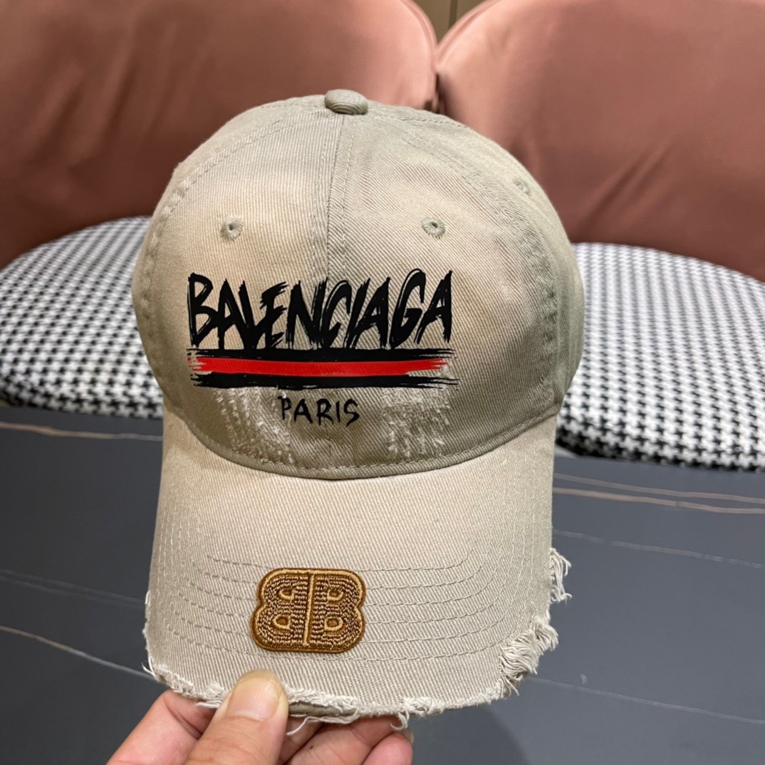 BALENCIAGA巴黎世家新款画画棒球帽很酷的色系男女佩戴都有不同style巴黎粉必入款！