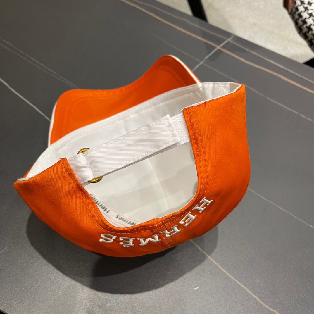 HERMÈS爱马仕原单棒球帽经典H正品开模订制原版透气帆布面料做工细致时尚帅气质量超赞！