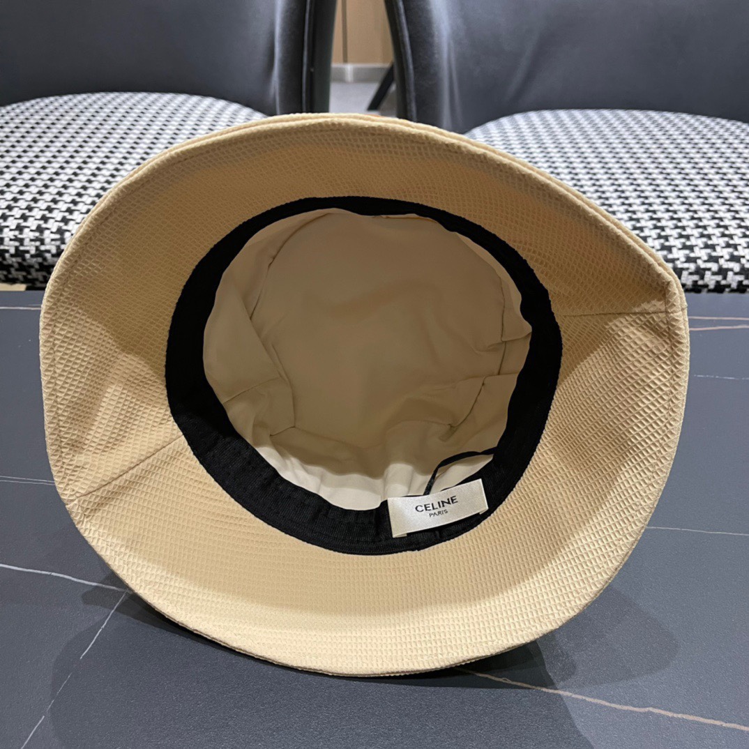 CELINE赛琳2024秋冬新款韩版百搭显脸小遮阳防晒渔夫帽