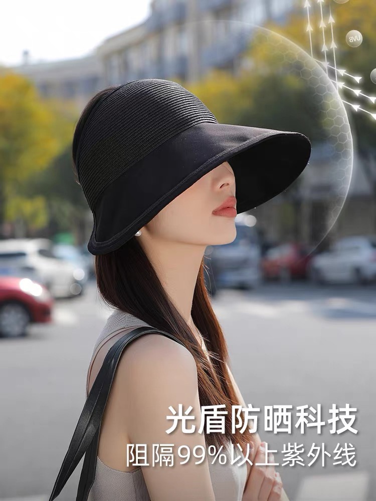 Chanel香奈儿2024夏款空顶遮阳渔夫帽浪漫沙滩款！出街必备