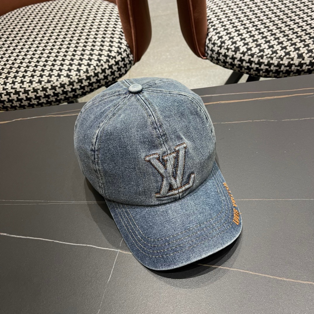 新款出货LV路易威登新款原单棒球帽专柜1:1开模订制精细刺绣！质量超赞基础头围56贴片可调节