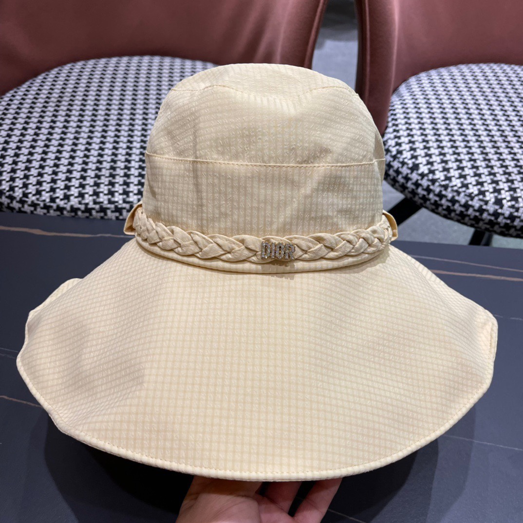 DIOR迪奥2024春夏新款渔夫帽潮流达人必备女款防晒神器