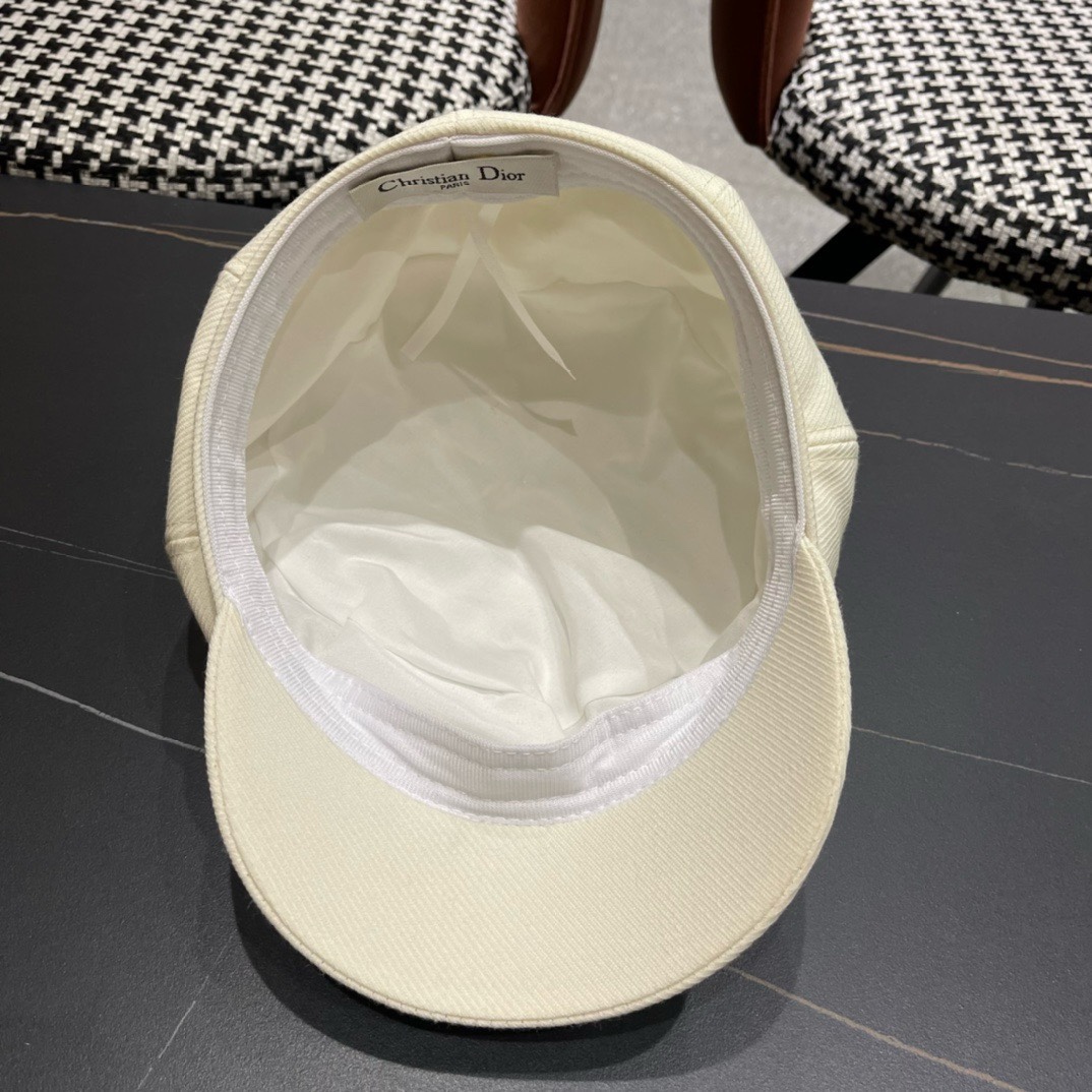 DIOR迪奥2024新款简约款鸭舌贝雷帽设计感满满超级好搭新款上架