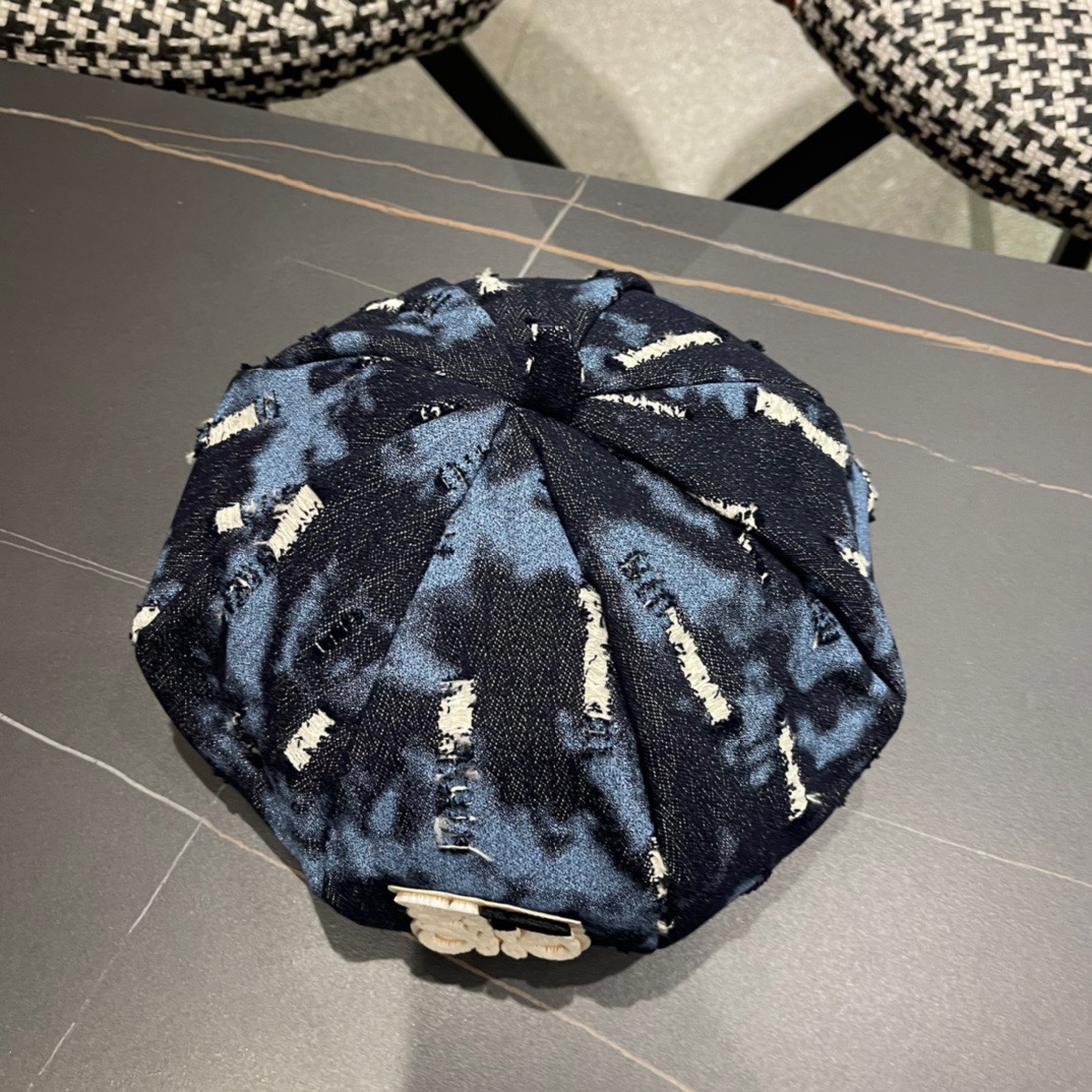 LOEWE罗意威2024新款牛仔八角贝雷帽设计感满满爆款出货超级好搭新款上架