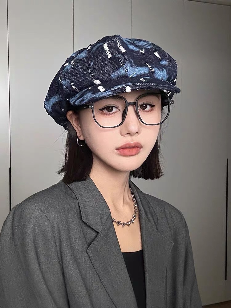 LOEWE罗意威2024新款牛仔八角贝雷帽设计感满满爆款出货超级好搭新款上架