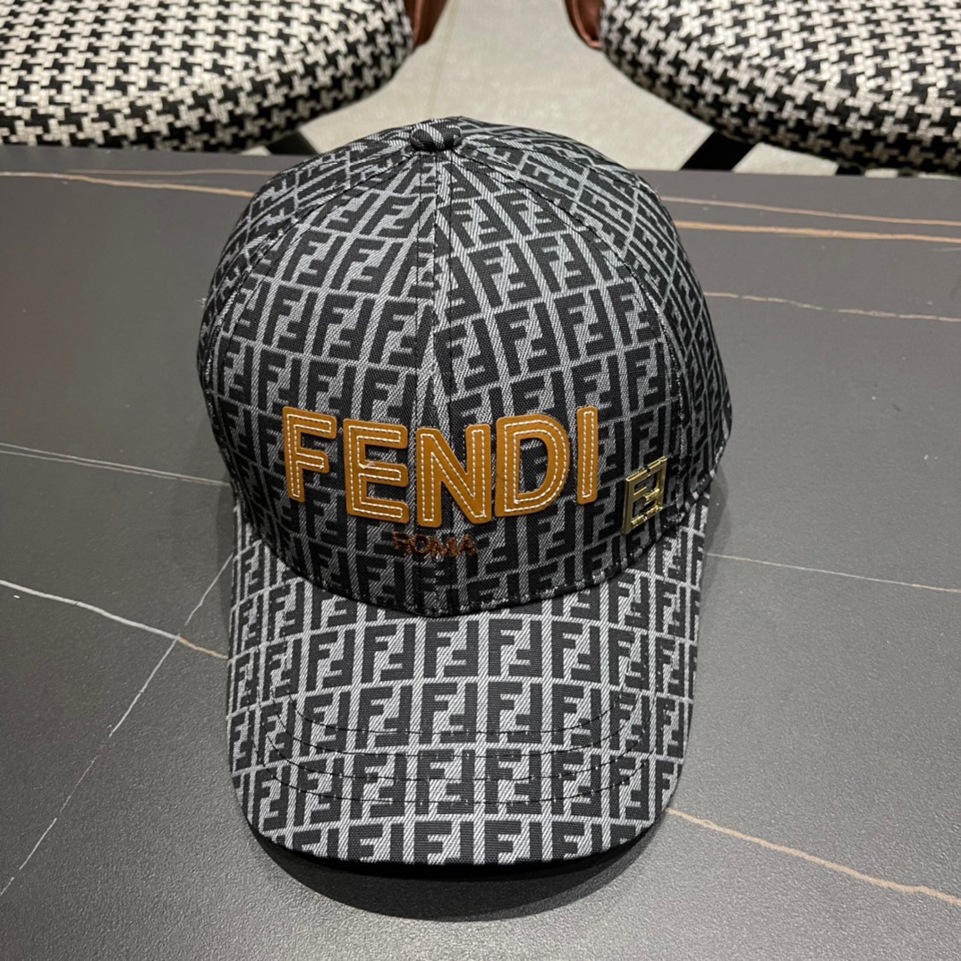 新款出货Fendi芬迪新款原单棒球帽专柜常年热卖款口碑极佳1:1开模订制轻盈透气！质量超赞基础头围56贴