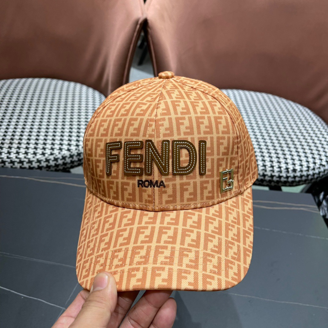 新款出货Fendi芬迪新款原单棒球帽专柜常年热卖款口碑极佳1:1开模订制轻盈透气！质量超赞基础头围56贴