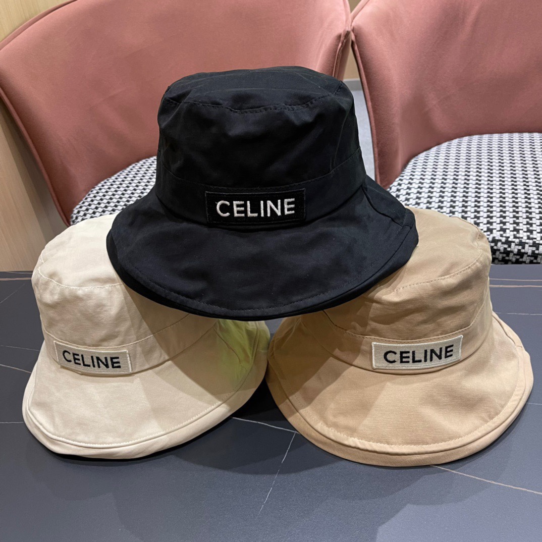 CELINE赛琳2024新款简约渔夫帽简约大气夏季新品