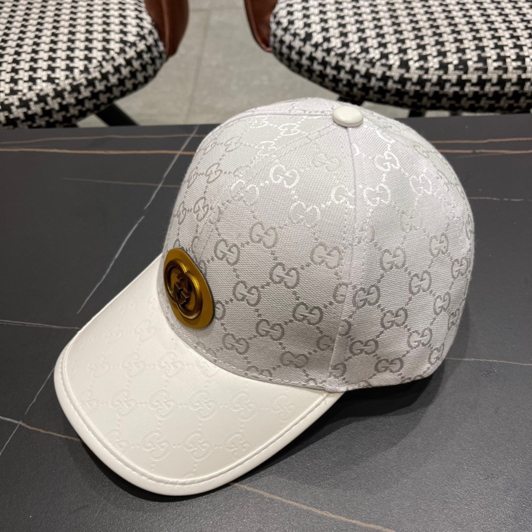 Gucci古奇春夏新款原单棒球帽1:1开模订制原版帆布料+头层牛皮代购热门男女可用百搭款质量超赞！基础头