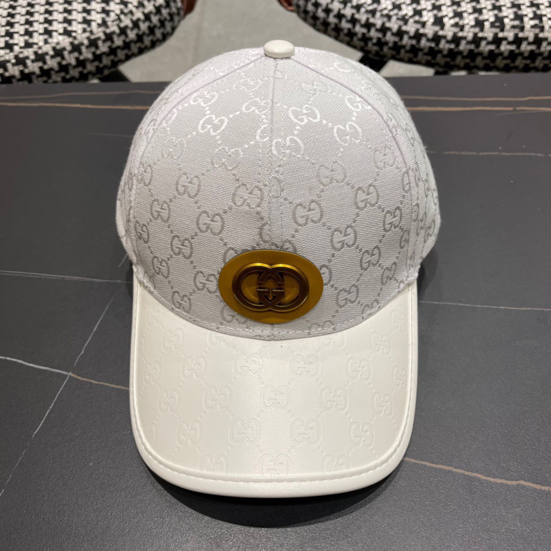 Gucci古奇春夏新款原单棒球帽1:1开模订制原版帆布料+头层牛皮代购热门男女可用百搭款质量超赞！基础头
