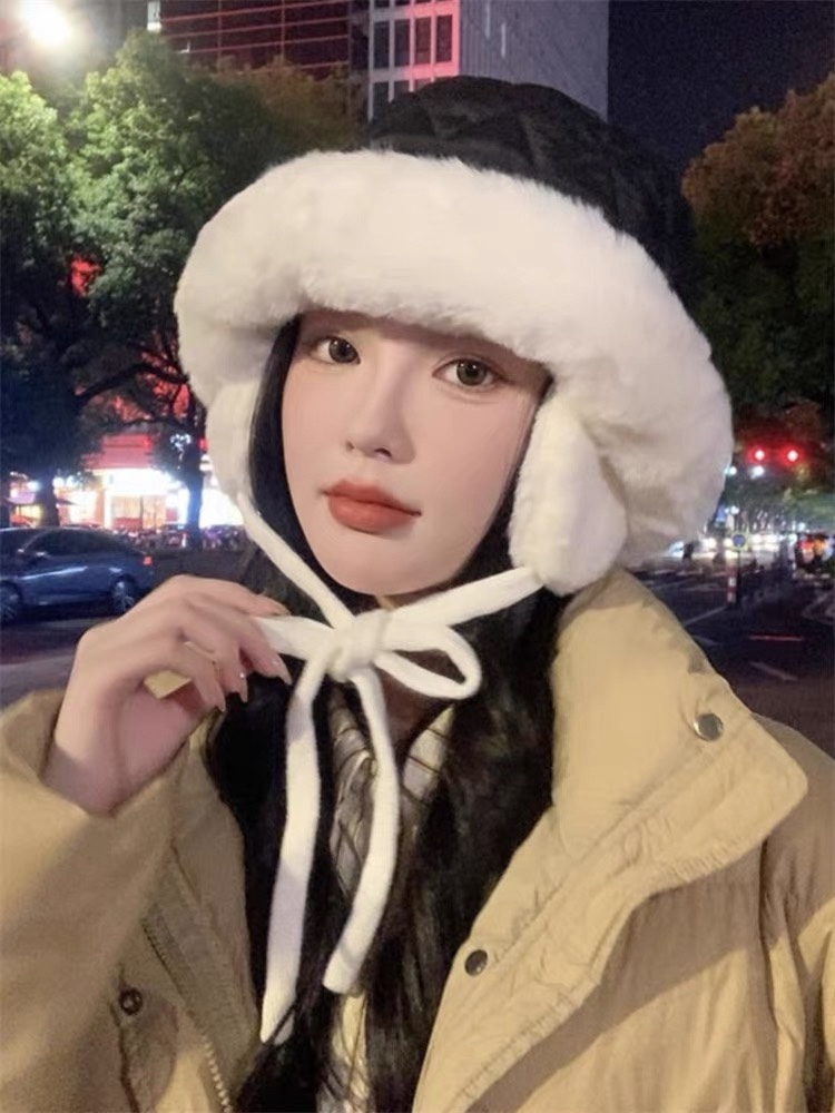 蒙囗MONCLER2024秋冬款毛绒护耳雷锋帽加厚更保暖时尚流行质感一流秋冬保暖最佳名品赶紧订购哦跑量款