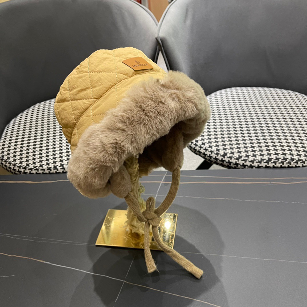 蒙囗MONCLER2024秋冬款毛绒护耳雷锋帽加厚更保暖时尚流行质感一流秋冬保暖最佳名品赶紧订购哦跑量款