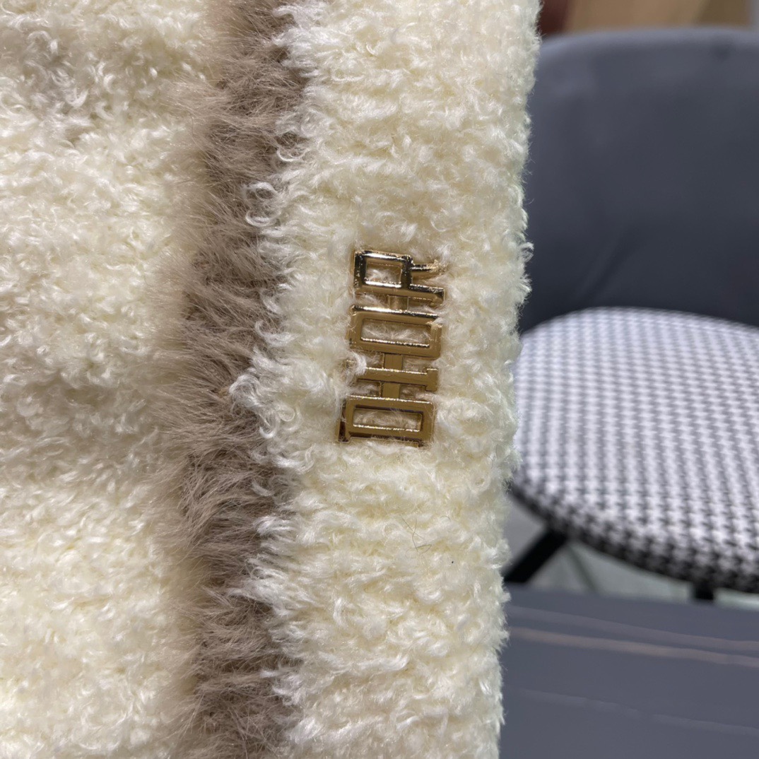 DIOR迪奥毛线帽子女2024秋冬季小可爱针织帽加厚保暖套头网红款大头围