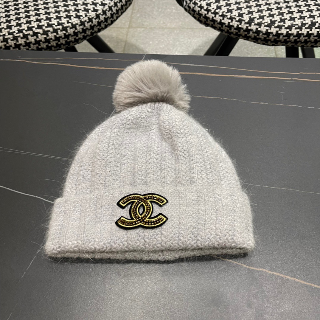 NO:215766,CHANEL Chanel autumn and winter new wool knitted wool ball cap hat fisherman hat baseball cap knit hat, hat, chanel, chanel, espadrilles, hats19860909CHANEL香奈儿 秋冬新款羊毛针织毛线带球帽帽子渔夫帽棒球帽针织帽,帽子,chanel,chanel,espadrilles,hats,hat