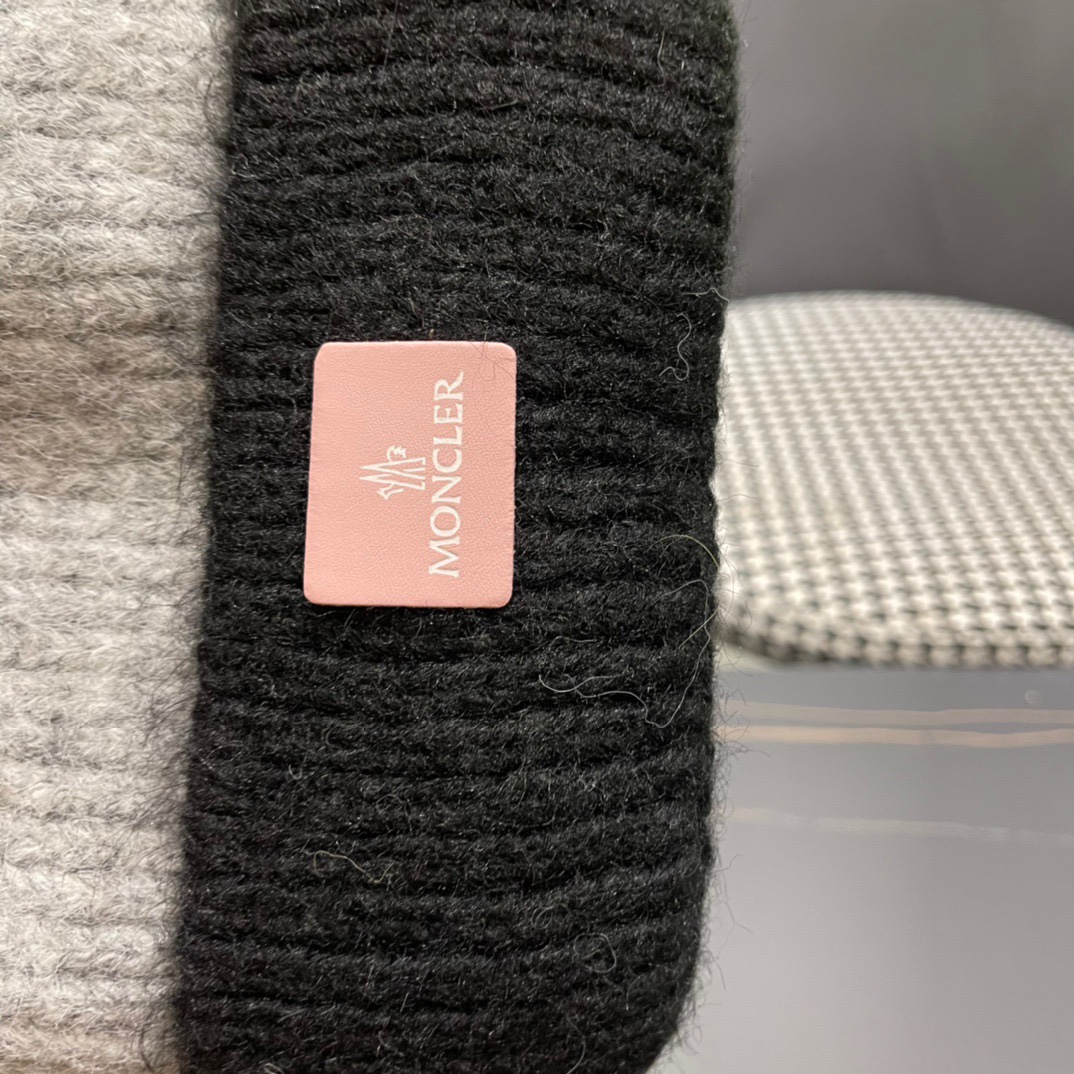蒙口MONCLER 2024新款小猫🐱针织毛线保暖帽护耳