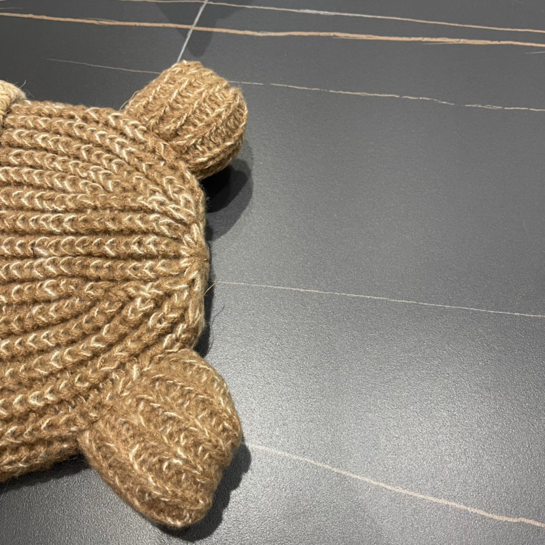 Lv路易威登2024秋冬款针织毛线护耳帽女冬天网红保暖帽子